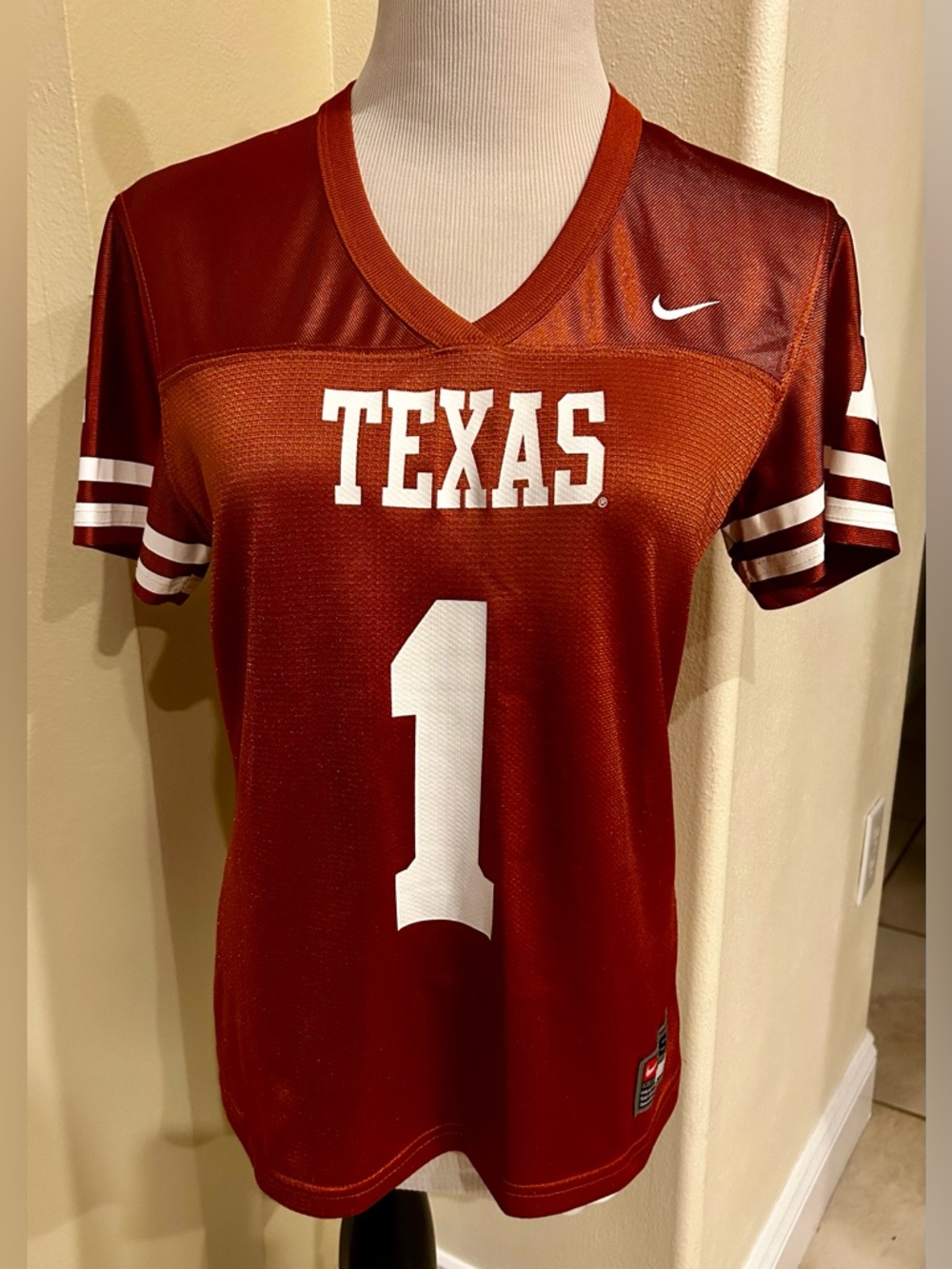 Nike Texas Longhorns #1 Football Jersey Womens Small Team Authentic Burnt Orange - Picture 2 of 11